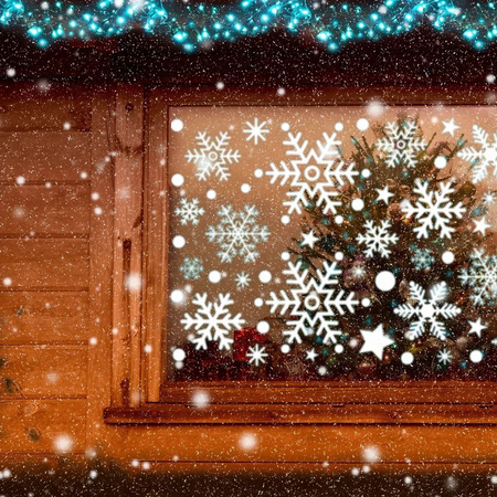 NAKLEJKI ŚWIĄTECZNE OZDOBY NA SZYBĘ OKNO PŁATKI ŚNIEGU śnieżynki ozdoba