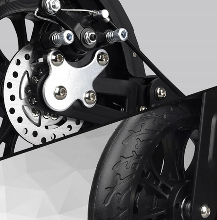 HULAJNOGA DUŻE KOŁA DOROSŁYCH SCOOTER 20CM TARCZOWY HAMULEC AMORTYZATORY