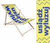 Leżak Reklamowy Z NADRUKIEM Ogrodowy Plażowy Twoje LOGO