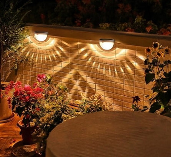 LAMPA SOLARNA NAŚCIENNA 6 LED CZUJNIK ZMIERZCHU