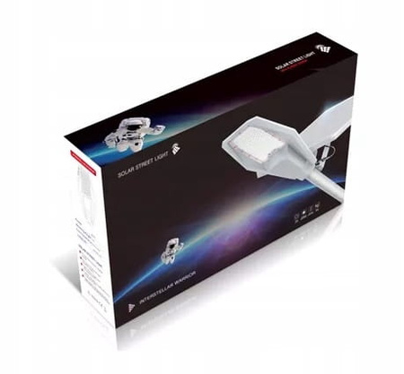 LAMPA ULICZNA LED SOLARNA 2000W 80Ah ZEWNĘTRZNA OGRDOWA latarnia na SŁUP