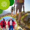 KIJKI DO NORDIC WALKING KIJE DO CHODZENIA PO GRÓRACH REGULOWANE TREKKINGOWE