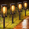 Lampki Solarne Wbijane Do Ogrodu Lampka Solarna LED Oświetlenie 2 Sztuki