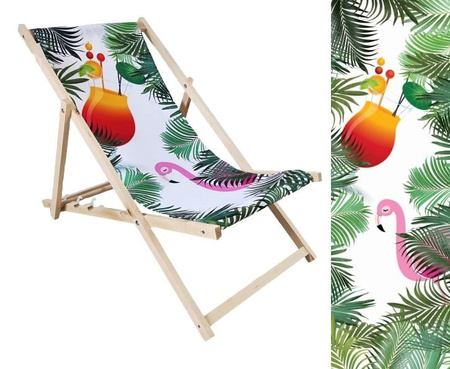 Leżak Reklamowy Z NADRUKIEM Ogrodowy Plażowy Twoje LOGO