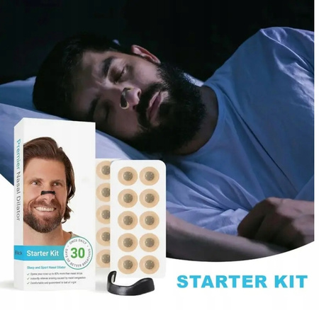 PLASTRY NA NOS BREATHE TRENING CHRAPANIE ODDYCHANIE 30 SZTUK MAGNETYCZNE