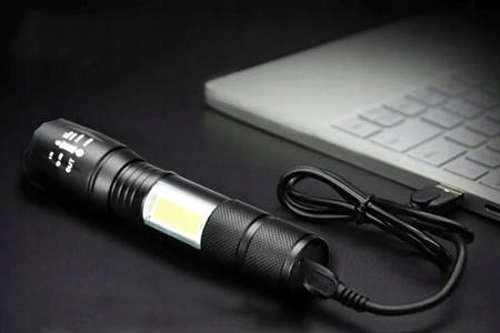 Latarka Taktyczna  ROWEROWA led cree Q5 zoom mini