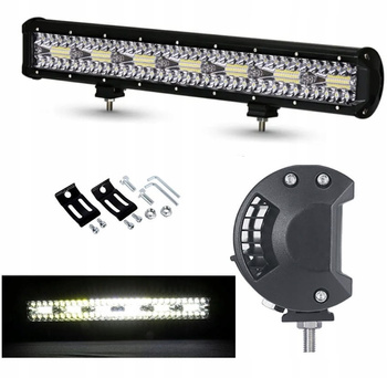LAMPA ROBOCZA PANEL LED BAR 52 cm 420W 12 24V CREE DALEKOSIĘŻNA QUAD