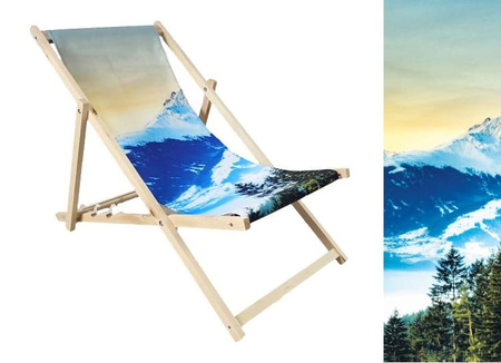 Leżak Reklamowy Z NADRUKIEM Ogrodowy Plażowy Twoje LOGO