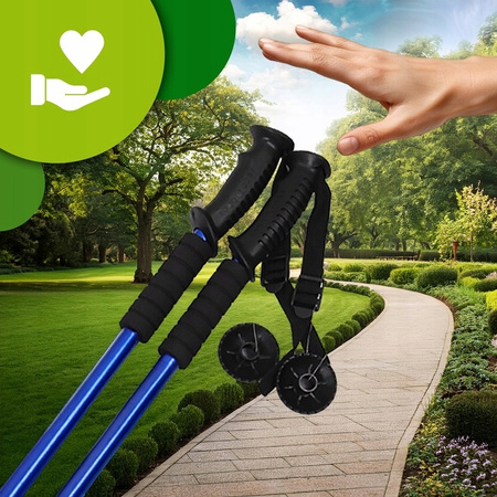 KIJKI DO NORDIC WALKING KIJE DO CHODZENIA PO GRÓRACH REGULOWANE TREKKINGOWE