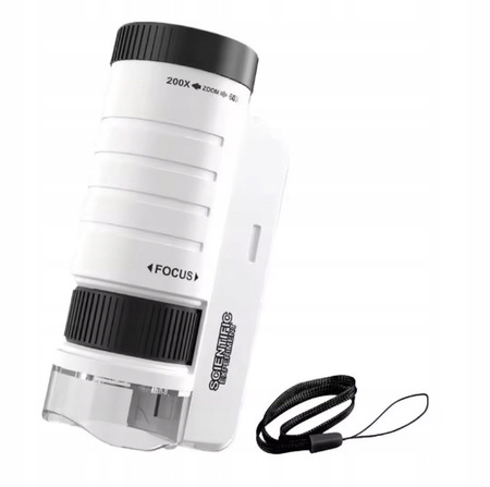MIKROSKOP EDUKACYJNY DLA DZIECI 120X PRZENOŚNY NA PREZENT LED NAUKOWY COIL