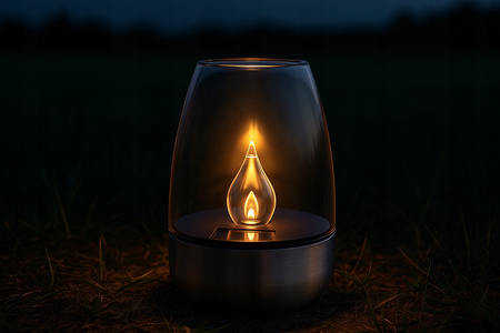 ZNICZ SOLARNY LED ŚWIECZKA ŚWIECA SENSOR ZMIERZCHU METALOWY WKŁAD DO ZNICZY