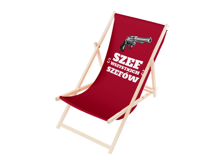 Leżak Drewniany premium SZEF WSZYSTKICH SZEFÓW