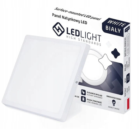 PANEL LED NAŚCIENNY 24W NATYNKOWY NIEMRUGA CCD KWADRATOWY