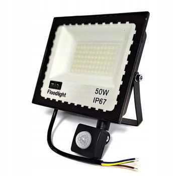 Halogen LED Z CZUJNIKIEM ruchu 50W naświetlacz IP