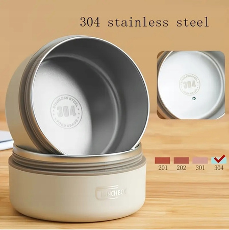 TERMOS OBIADOWY NA ŻYWNOŚĆ POJEMNIK TERMICZNY ZUPE 1,4L 3 SZT STALOWE TORBA