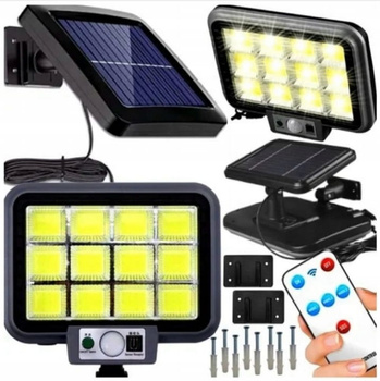 LAMPA SOLARNA DO OGRODU DO GARAŻU Z CZUJNIKIEM RUCHU MOCNA 288LED LATARNIA