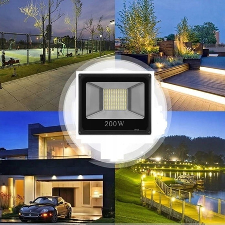 HALOGEN LED 200W NAŚWIETLACZ LAMPA REFLEKTOR SMD