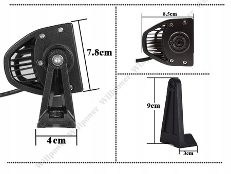 LAMPA ROBOCZA LED BAR 71 cm 900W 12-24V CREE DALEKOSIĘŻNA 45000LM DO CIĄGNIKA