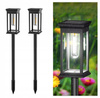 Lampki Solarne Wbijane Do Ogrodu Lampka Solarna LED Oświetlenie 2 Sztuki