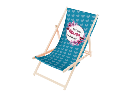 Leżak Drewniany ogrodowy plażowy premium NAJLEPSZA MAMA