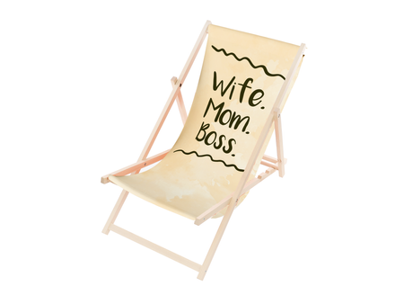 Leżak Drewniany premium WIFE MOM BOSS