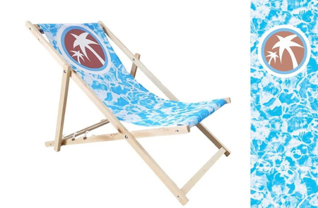 Leżak Reklamowy Z NADRUKIEM Ogrodowy Plażowy Twoje LOGO