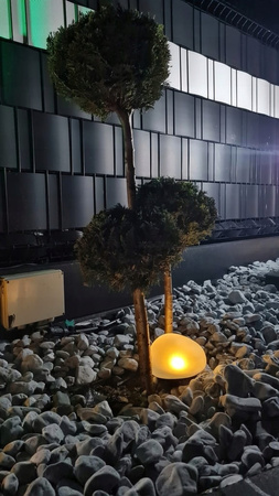 LAMPA SOLARNA LAMPKA OGRODOWA LED W KSZTAŁCIE KAMIENIA WBIJANA DEKORACYJNA