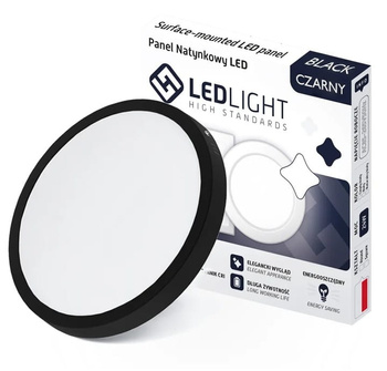 PANEL plafon LED NATYNKOWY 24W NIEMRUGA CCD OKRĄGŁY NATYNKOWA LAMPA LED