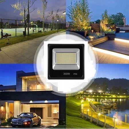 HALOGEN LAMPA NAŚWIETLACZ LED 300w SLIM REFLEKTOR