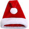 CZAPKA ŚWIĘTEGO ŚW MIKOŁAJA PLUSZOWA STRÓJ NA MIKOŁAJKI ŚWIĘTA Z POMPONEM