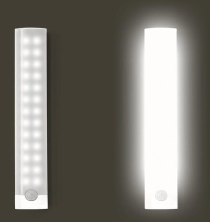 SAMOPRZYLEPNA LAMPKA LED CZUJNIK RUCHU 30 cm 40LED