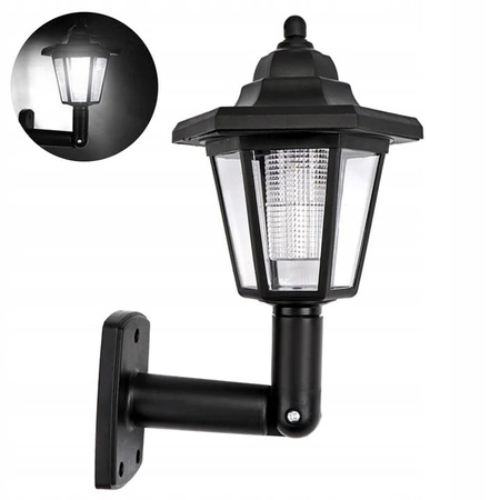 RETRO LAMPA SOLARNA KINKIET NA ŚCIANE LUB WBIJANA DO OGRODU
