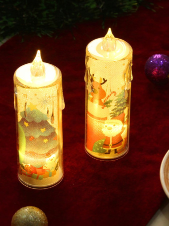 ŚWIECA ŚWIECZKA LED BOŻE NARODZENIE OZDOBA CANDLE CHRISTMAS ŚWIĘTECZNA
