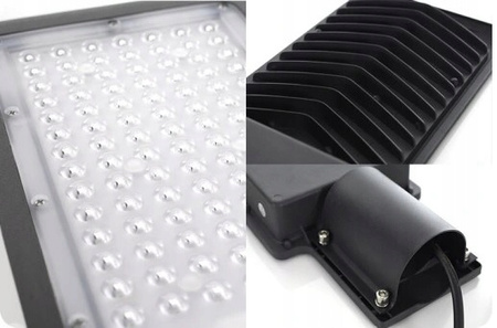 LAMPA uliczna NA SŁUP NA ELEWACJE 100W MOCNA LATARNIA NAŚWIETLACZ ULICE