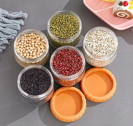 ZESTAW 3 POJEMNIKÓW SZKLANYCH Z PRZYKRYWKĄ POJEMNIKI SZKLANE 300/600/1000ml