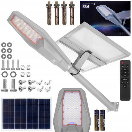 LAMPA ULICZNA LED SOLARNA 2000W 80Ah ZEWNĘTRZNA OGRDOWA latarnia na SŁUP