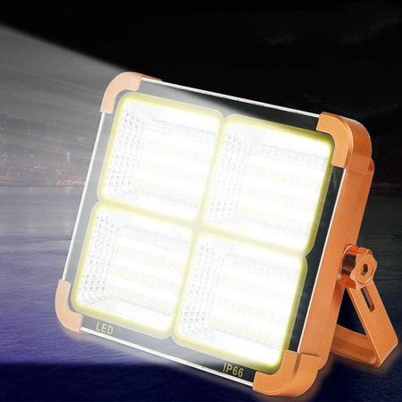 HALOGEN PRZENOŚNY LAMPA LED AKUMULATOR 100W LAMPA