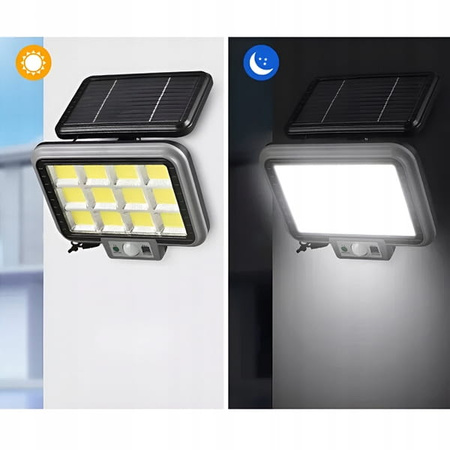 LAMPA SOLARNA DO OGRODU DO GARAŻU Z CZUJNIKIEM RUCHU MOCNA 288LED LATARNIA