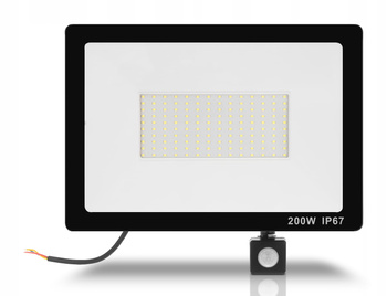 Lampa Naświetlacz LED 200W CZUJNIK RUCHU PREMIUM New!