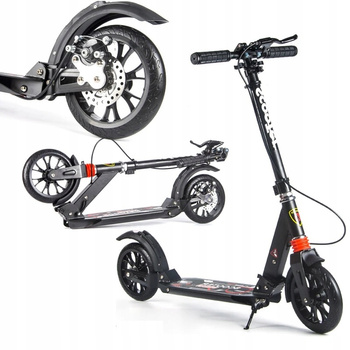 HULAJNOGA DUŻE KOŁA DOROSŁYCH SCOOTER 20CM TARCZOWY HAMULEC AMORTYZATORY