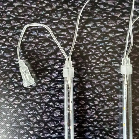 SOPLE METEORYTY 50CM 8 SOPLI SPADAJĄCY ŚNIEG OZDOBA BOŻE NARODZENIE CIEPŁE