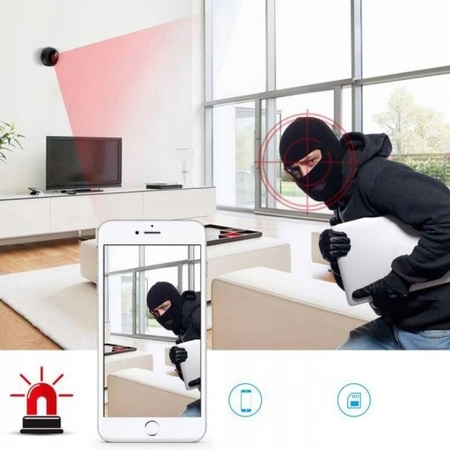 MINI KAMERA SZPIEGOWSKA FULL HD IR DETEKCJA WIFI