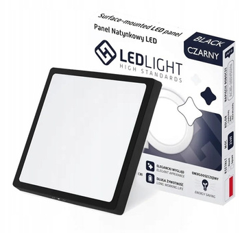PANEL plafon LED NATYNKOWY 18W NIEMRUGA CCD KWADRATOWY NATYNKOWA LAMPA LED