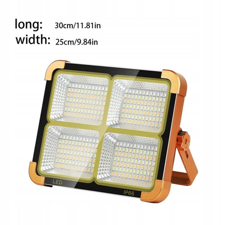 HALOGEN PRZENOŚNY LAMPA LED AKUMULATOR 100W LAMPA