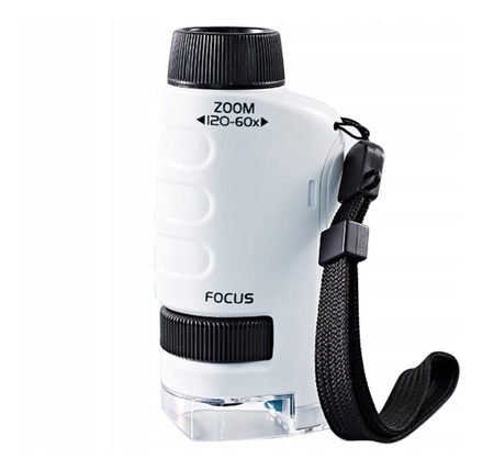 MIKROSKOP EDUKACYJNY DLA DZIECI 120X PRZENOŚNY NA PREZENT LED NAUKOWY COIL