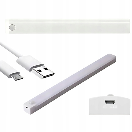 LAMPKA PODSZAFKOWA KUCHNI NOCNA BEZPRZEWODOWA SAMORZYLEPNA 30CM POD MEBLE