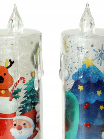 ŚWIECA ŚWIECZKA LED BOŻE NARODZENIE OZDOBA CANDLE CHRISTMAS ŚWIĘTECZNA