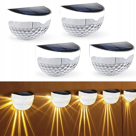 LAMPA SOLARNA NAŚCIENNA 6 LED CZUJNIK ZMIERZCHU