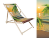 Leżak Drewniany ogrodowy plażowy premium PALMY PLAŻA ZACHÓD
