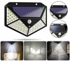 LAMPA SOLARNA Z CZUJNIKIEM RUCHU ZMIERZCHU 100 LED OGRODOWA NAŚCIENNA